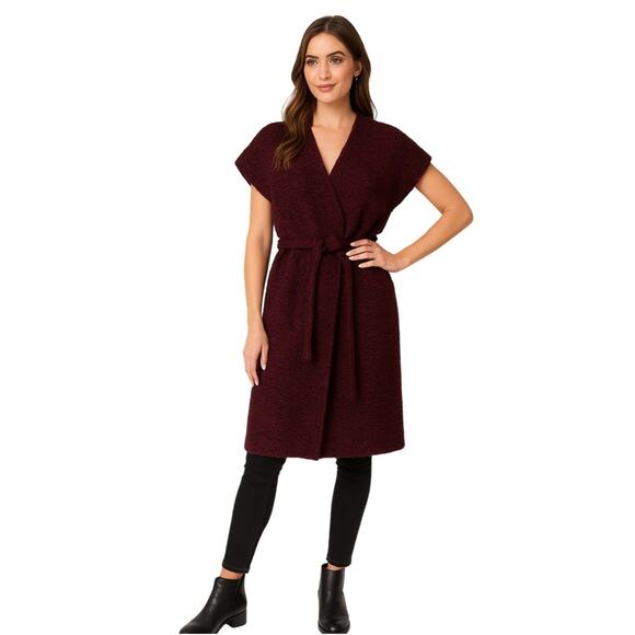Alice + Olivia 'Augustina' Kimono Wrap Cardigan
Merlot Knit Alpaca Wool Size: M - Picture 1 of 11